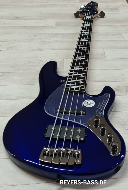 Sandberg California Grand Dark Custom TM5 Ebony, San Remo Blue Highgloss